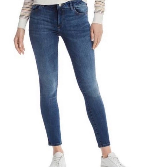 DL 1961 x REVOLVE Margaux Skinny Ankle Jean Blue, Size 32 - Picture 4 of 10